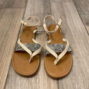 Toms cheetah sandals in 7 1/2
